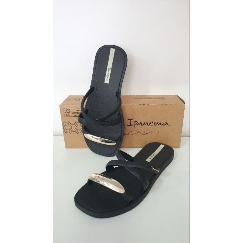 Chinelo Slide Ipanema Metal Chic Feminino Confortável Casual Leve Moderno Original Dia a Dia Estilo Premium 27380