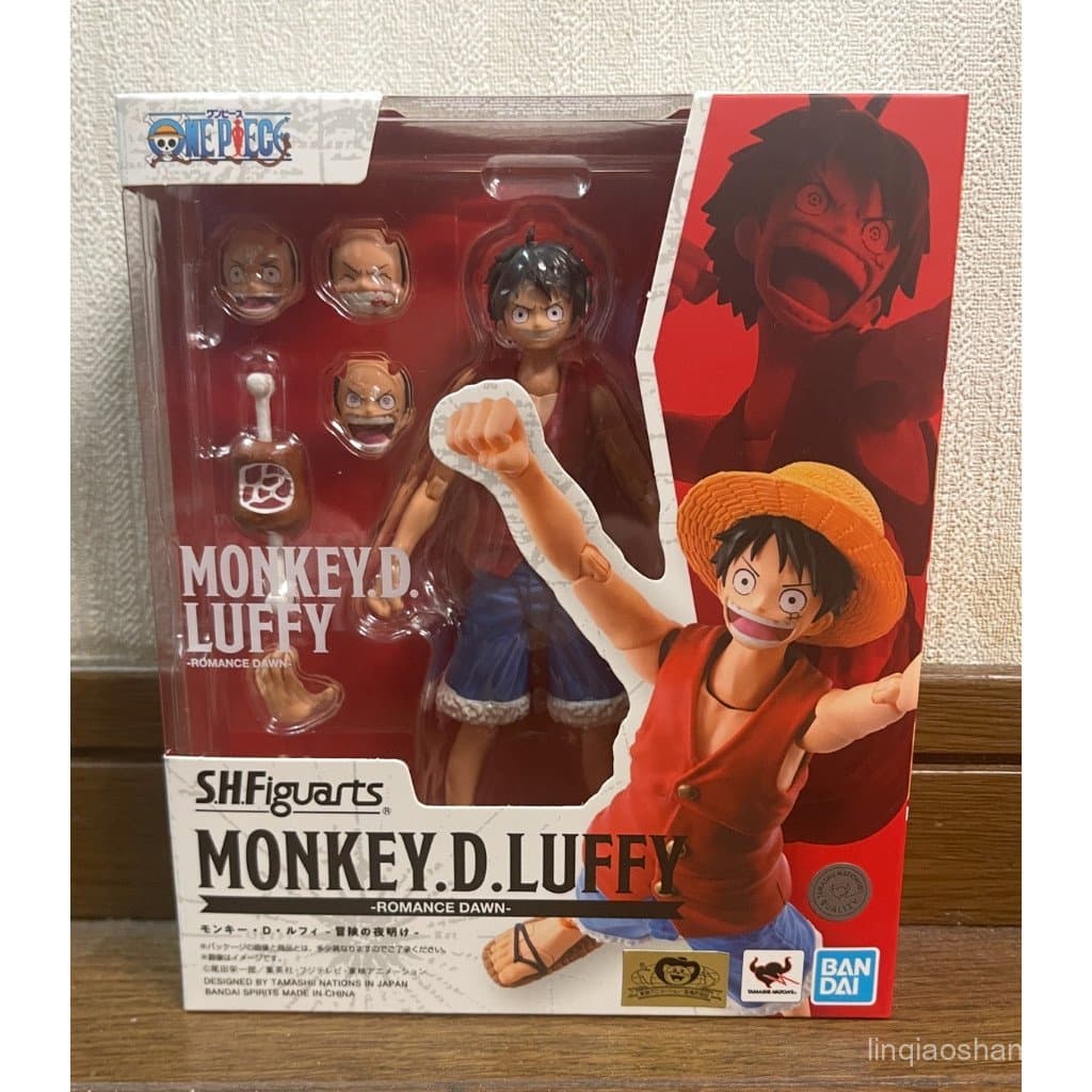 TAMASHII NATIONS S.H.Figuarts ONE PIECE Monkey D. Luffy - Dawn of Adventure - Figura articulada pintada em ABS e PVC co
