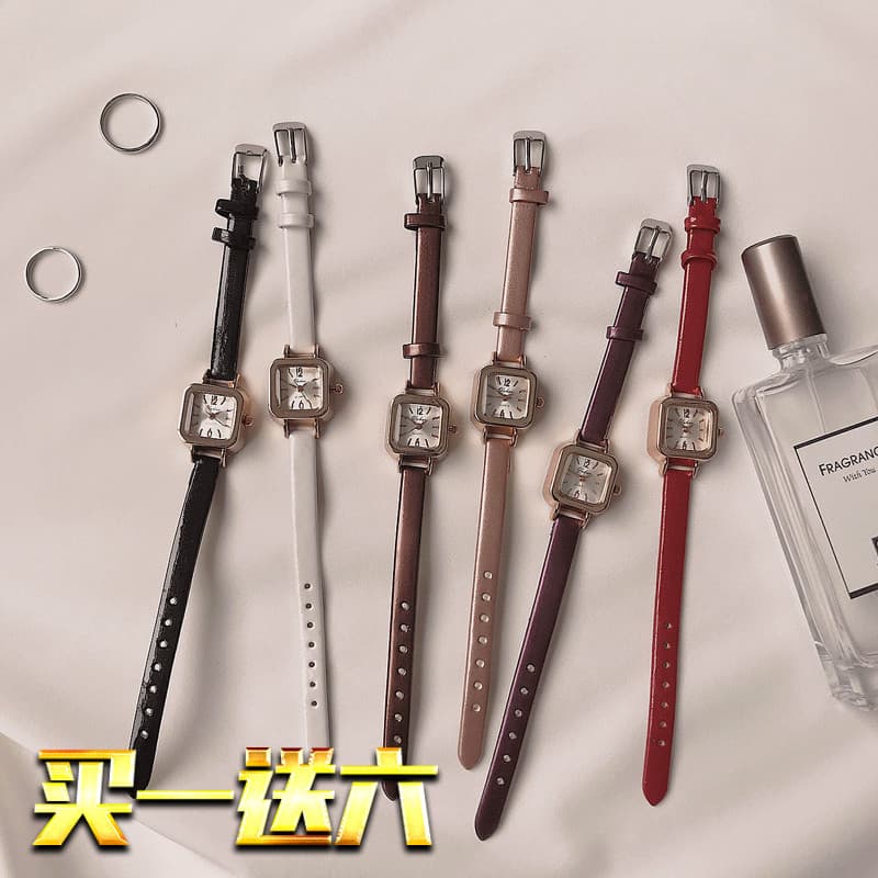 relogio feminino pequeno relogio feminino luxo Relógio feminino pulseira fina pequeno nicho Design simples estudante qua