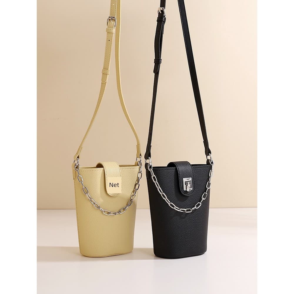 bolsa feminina bolsa transversal feminino Queda no amor com gato High-End requintado portátil Cross-Body balde saco femi