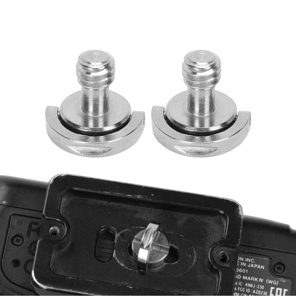 Eixo D de aço inoxidável DRing Adaptador de parafuso de montagem macho de 1/4 de polegada para placa de liberação