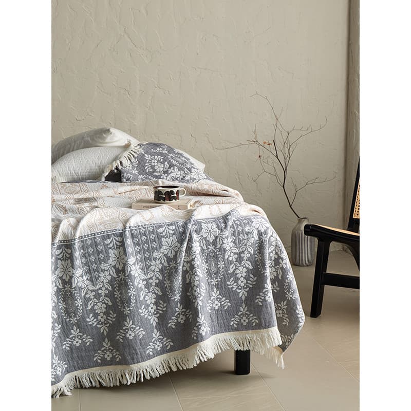 Classe A algodão High-End borla gaze cobertor luz luxo Premium cobertor primavera verão novo estilo único duplo puro alg