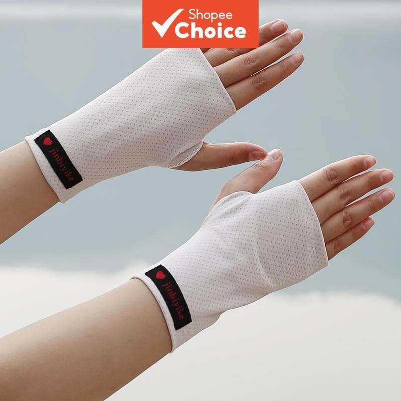 Luvas Leves De Meio Dedo Com Proteção Uv Para Homens E Mulheres , Cicatrizes Tatuagens , Condução De Ciclismo