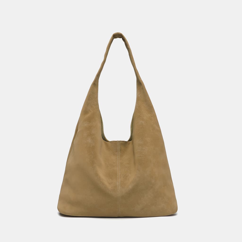 Bolsa Tote de camurça estilo arte retrô 2025 outono inverno novo estilo de grande capacidade bolsa de ombro feminina tra