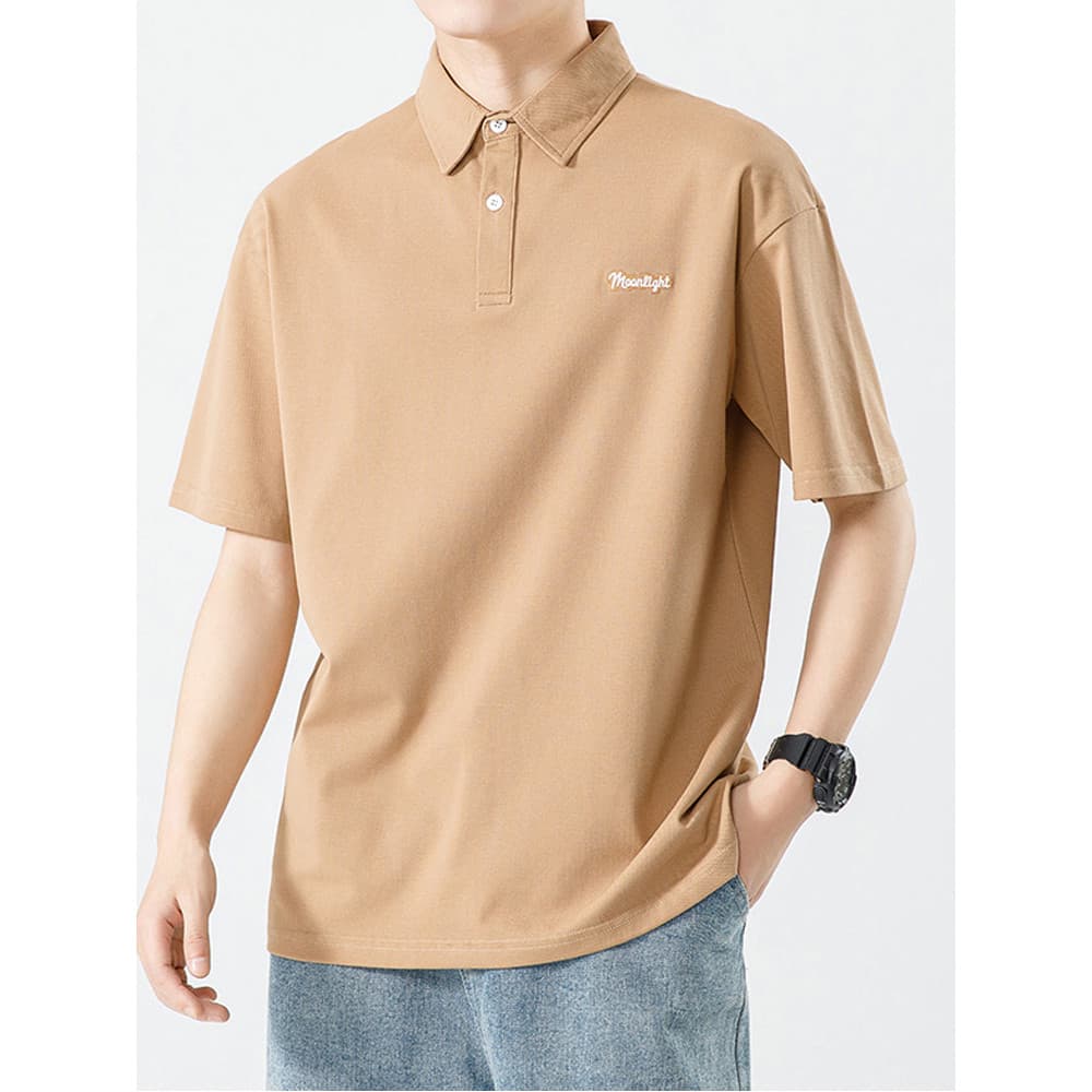 Verão rufião bonito All-Match de manga curta meninos camisa POLO novo estilo na moda lapela de manga curta High-End solt