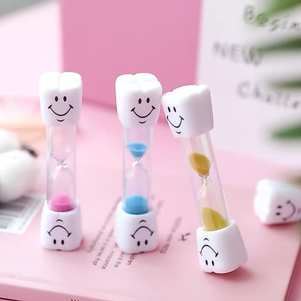 Ampulheta Educativa 2.5 minutos relógio de areia Smiley colorido Ampulheta / Temporizador / Decoração