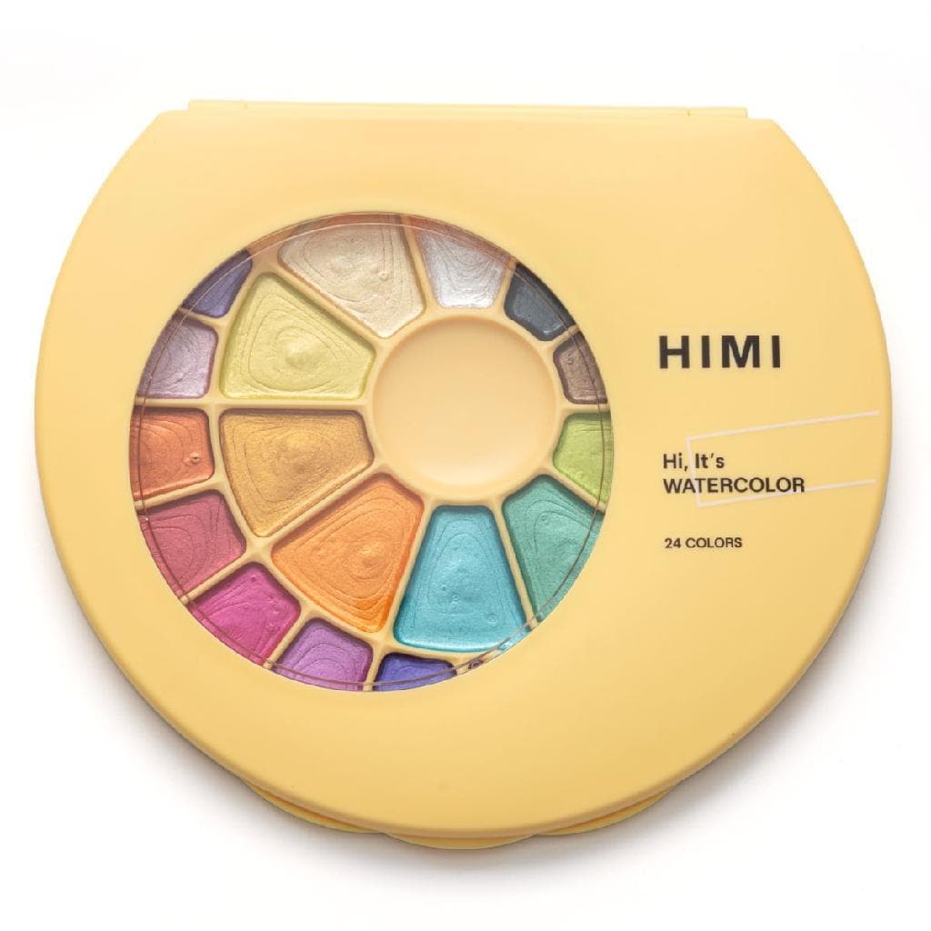 Aquarela Himi 24 Cores Metálicas