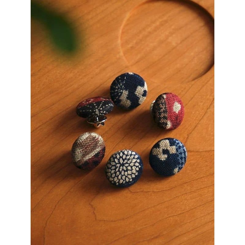 Botões de tecido retrô Anti-reflexo, broches com botões ocultos, cardigã feminino, gola, broches decorativos Ba