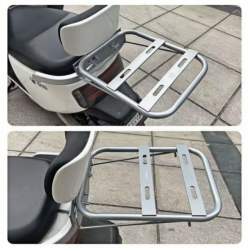 Novo padrão nacional veículo elétrico traseiro cauda rack caixa traseira suporte Universal removível tipo encosto extens