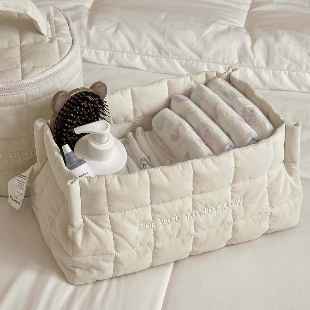 Cesta de armazenamento estilo coreano, casa, sala de estar, lanches, artigos diversos, caixa de armazenamento, organizad