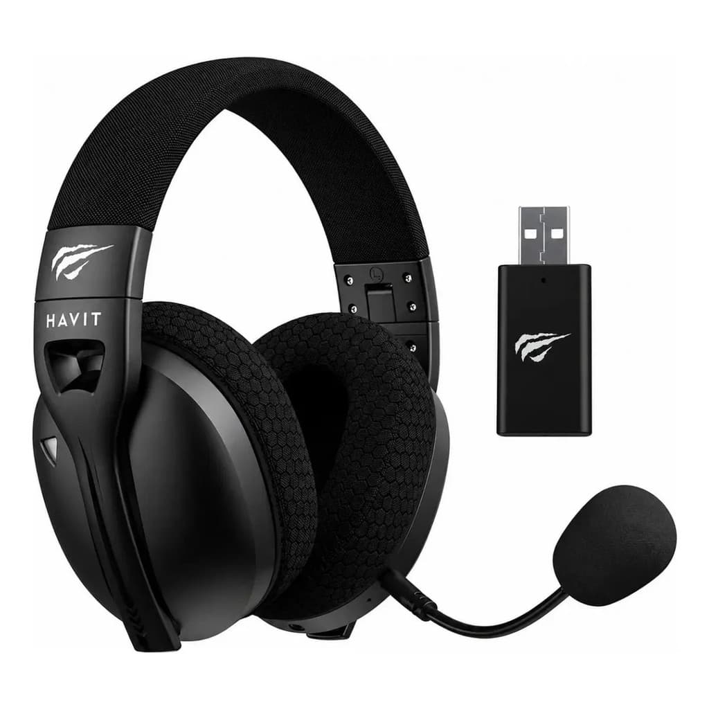 Fone Headset Gamer Havit Fuxi-H5 Sem Fio Original Gamenote Pronta Entrega Envio Rápido Turbo Oferta Caixa Lacrada