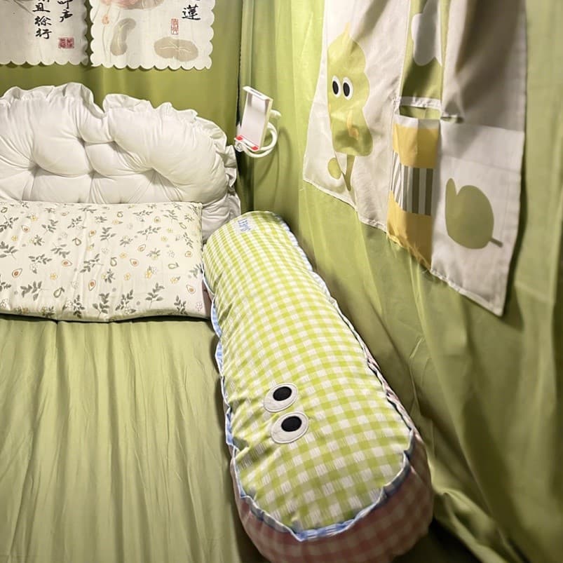 Travesseiro travesseiro dormitório de cabeceira almofada de cama de estudante saco macio transformação ferramenta útil d