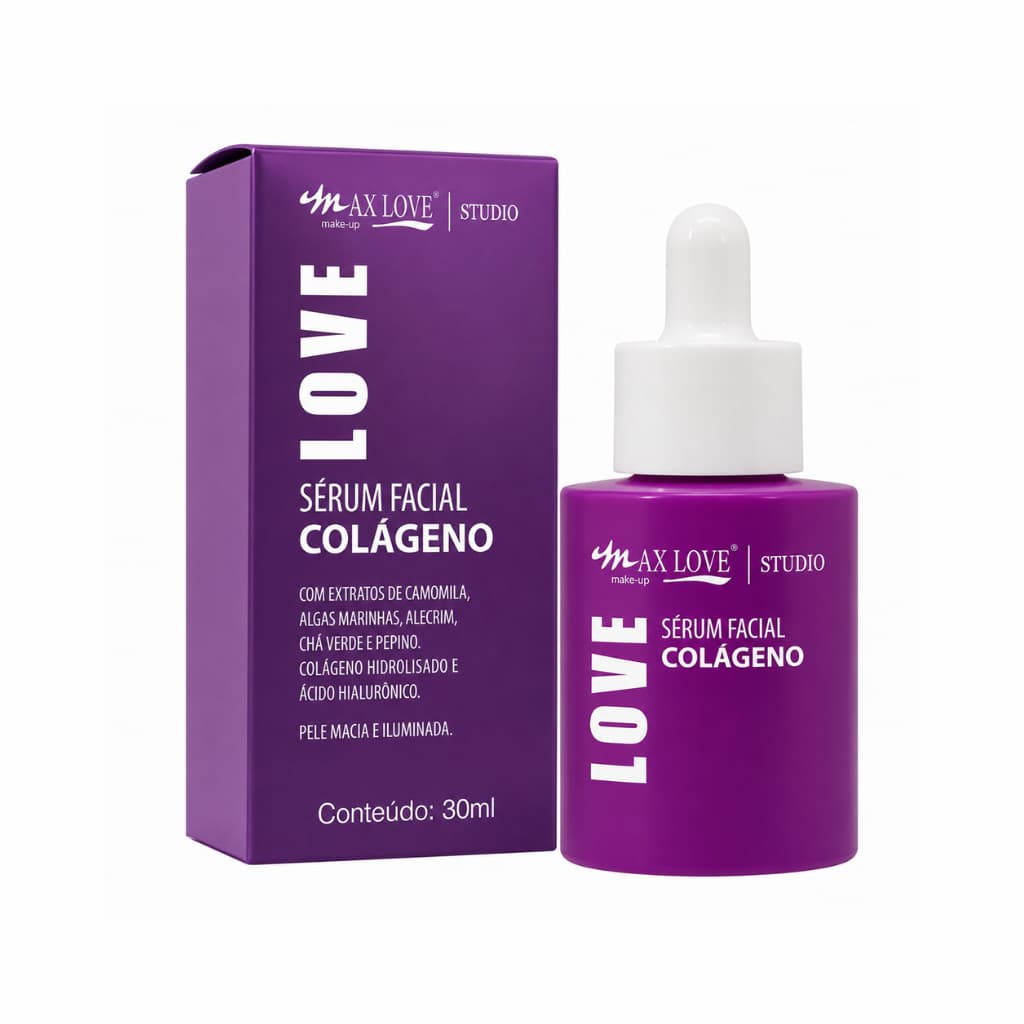 SERUM FACIAL COLAGENO MAX LOVE KIT C/06 UNIDADES COD.802