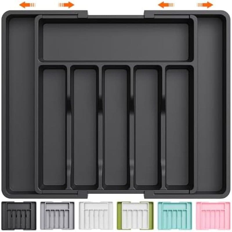 Organizador De Gaveta De Talheres Lifewit , Bandeja De Utensílios Expansível Para Cozinha , E Porta-Sem BPA , Armazename