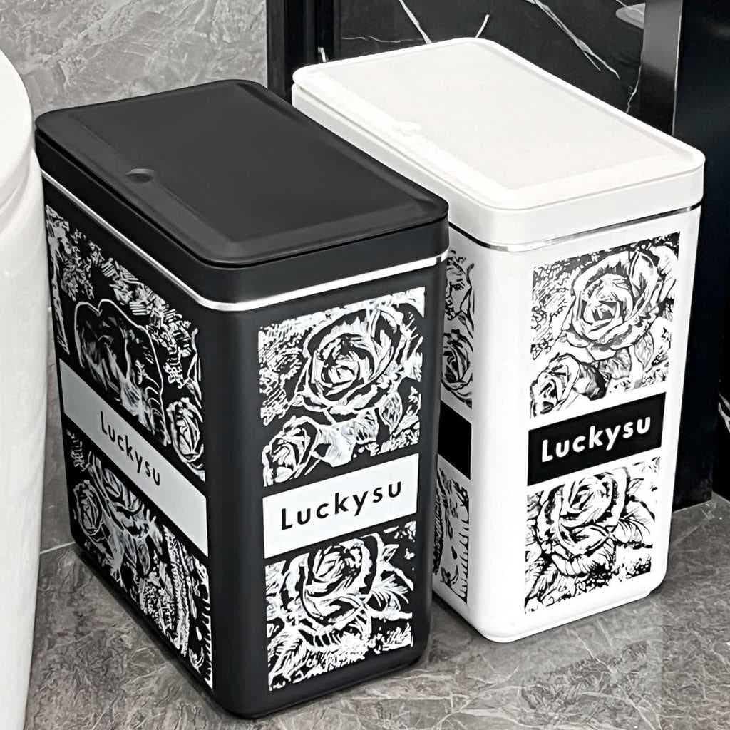 Lixeira doméstica com tampa, vaso sanitário dedicado, cesta de papel para sala de estar, quarto, caixa de armazenamento