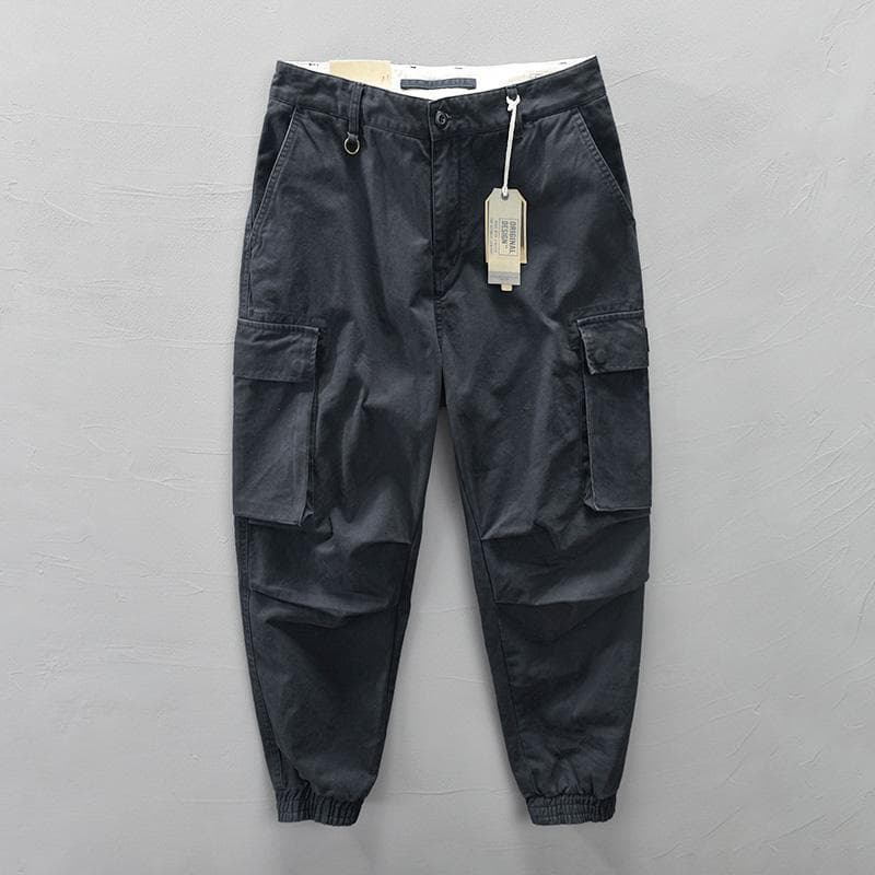 Calças casuais masculinas americano Retro perna larga estilo japonês rufião bonito ins solto Leggings calças outono inve