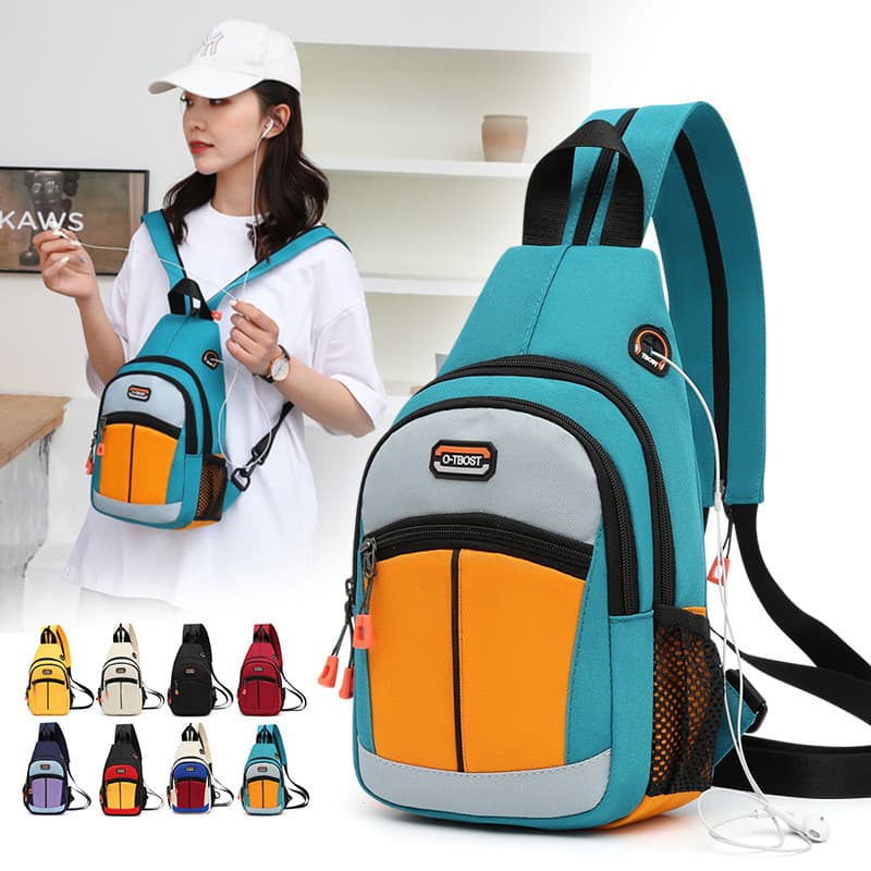 Cross-Border novo estilo na moda bolsa de ombro de grande capacidade mochila mensageiro de um ombro multifuncional Oxfor