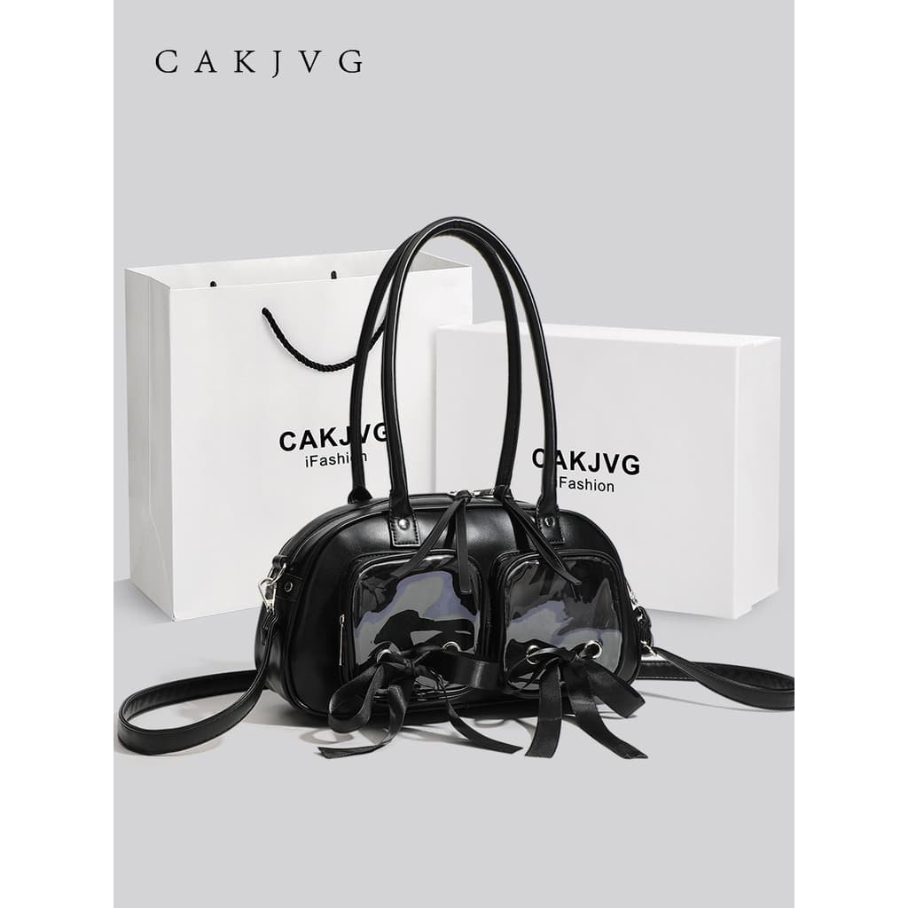 CAKJVG Japonês jk Uniforme Bolsa Axilas Bowknot Bar Chirp Lanche Bolsa de Medição de Dor Bolsa de Bebê Bolsa Mensageiro
