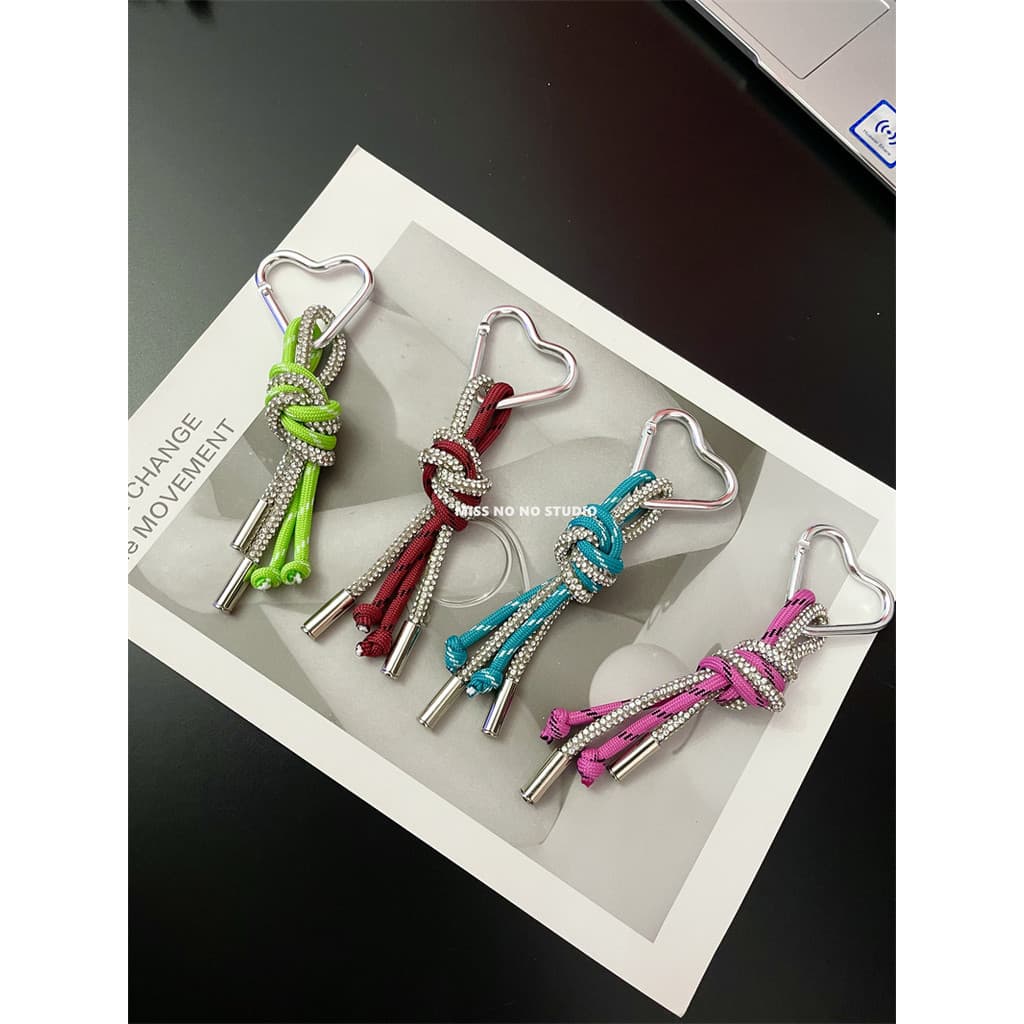 Novo estilo strass saco pingente cordão do telefone móvel miu saco cordão sentir diy chaveiro pingente saco de escola pi