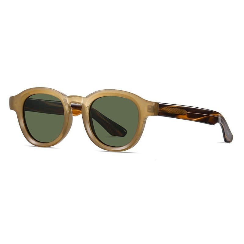 Novos Óculos de Sol Ovais de Luxo Femininos Polarizados Transparentes Anti-Luz Azul Estilo Punk Masculino UV400 LU1V