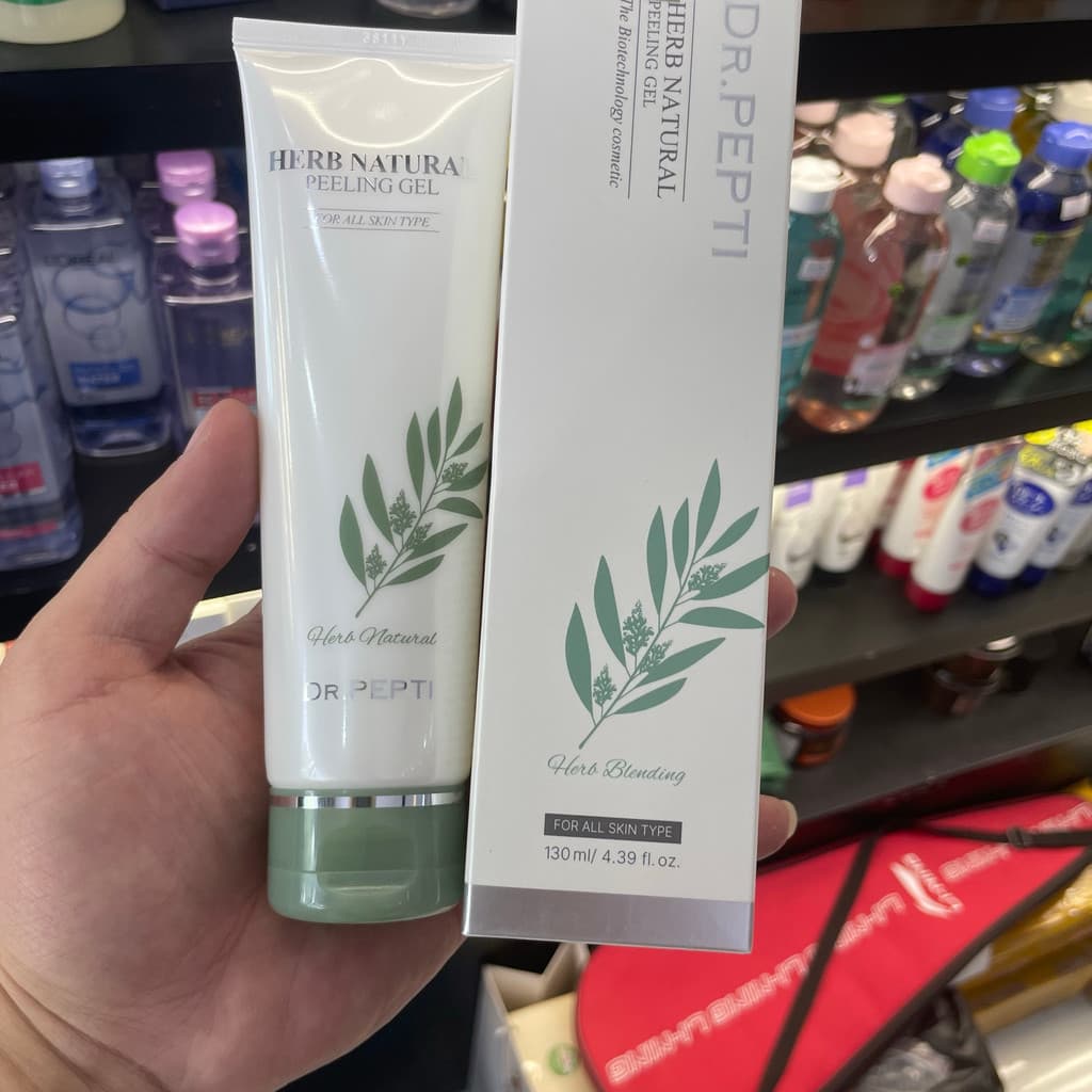 Coreia Coreia DR.PEPTI Herbal Natural Esfoliante Gel Limpeza Suave Pele Morta Limpeza Não Irritante 130ml