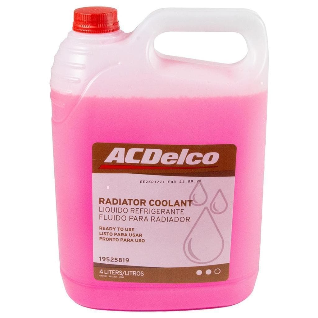 Aditivo radiador rosa 4L pronto para uso Original ACDelco 19525819