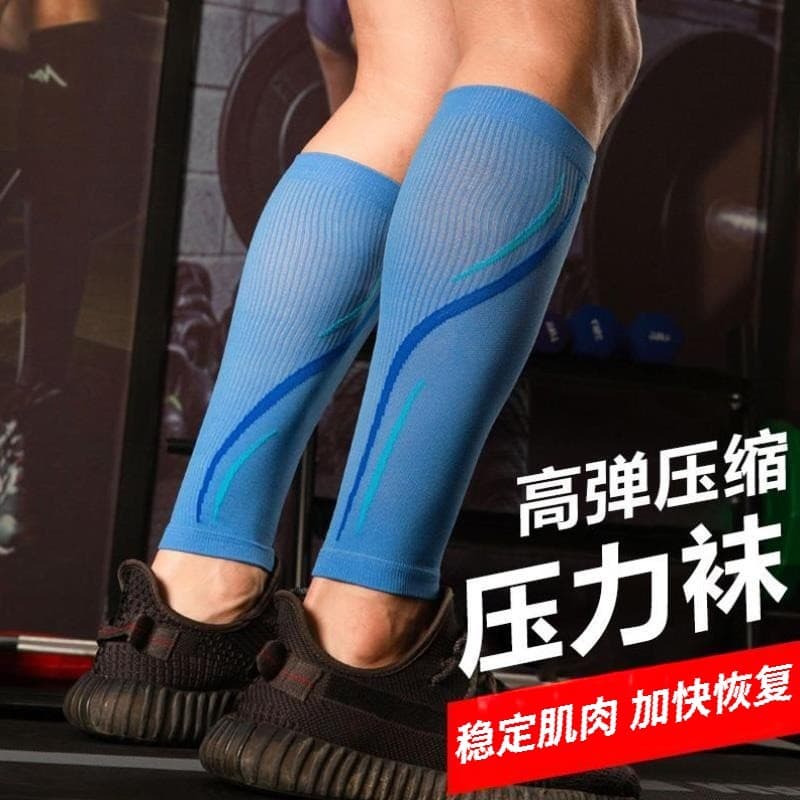 Meias de compressão dos homens esportes correndo leggings meias bezerro meias de compressão feminino pular corda descomp