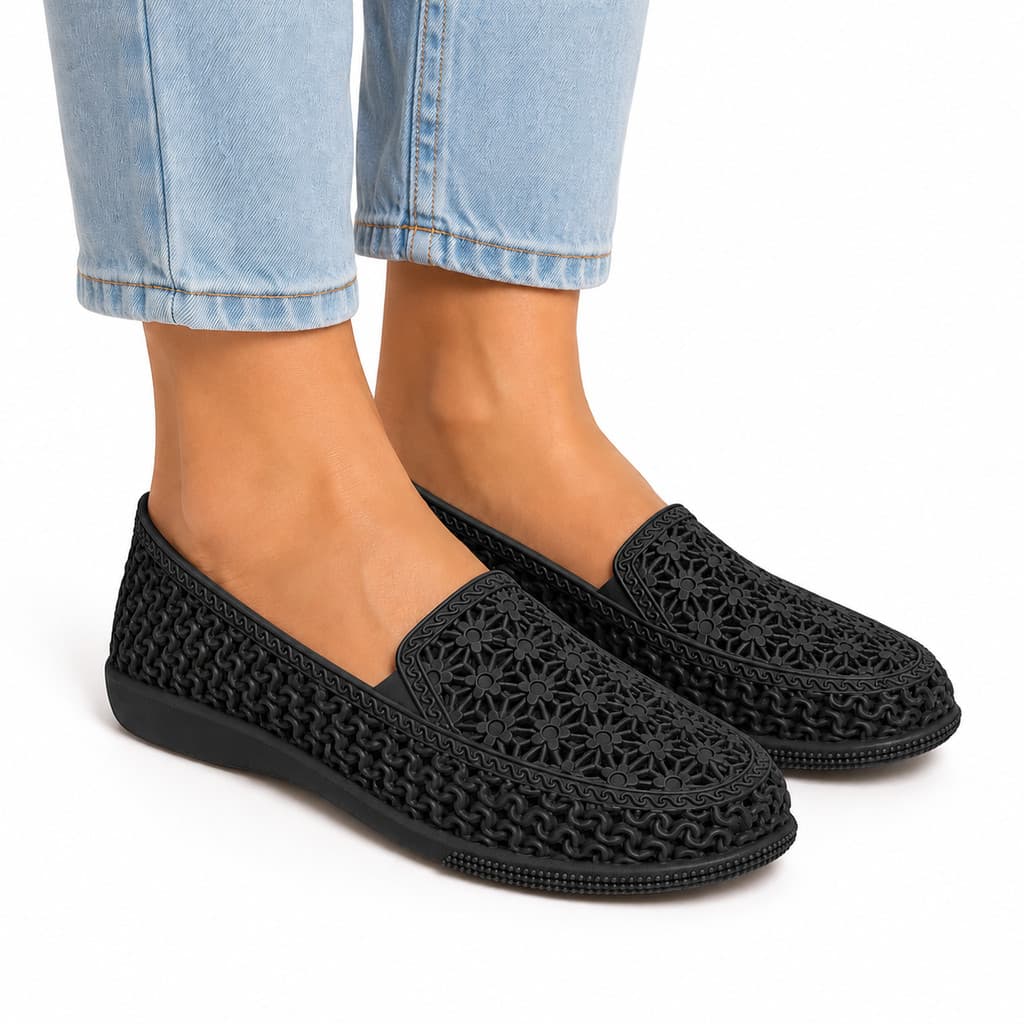 Sapato Feminino Furadinho Sapatilha Feminina Casual Confortável Antiderrapante Uso Diário Verão