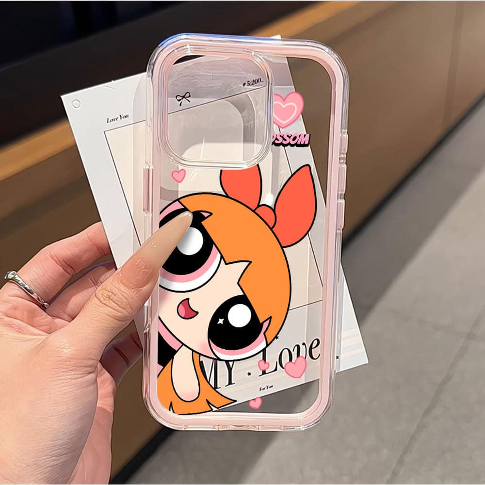 Capa Transparente Para IPhone 17 Pro Max 16 15 14 13 12 11 17Air Xs 2 Em 1 Superalimentada Meninas