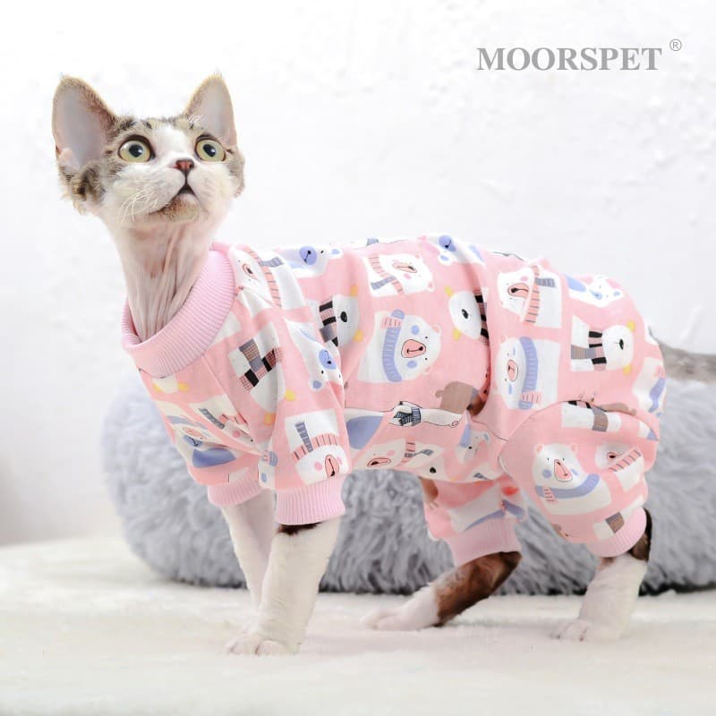 Alemão encaracolado roupas de gato ar condicionado roupas de gato capa barriga dois meses gatinho quente roupas de quatr