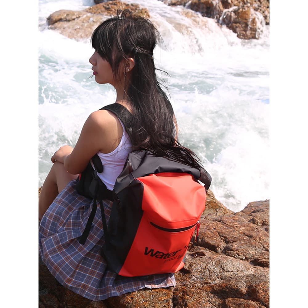 Profissional Upstream à prova dwaterproof água Rafting saco ao ar livre água mergulho praia natação mochila grande capac