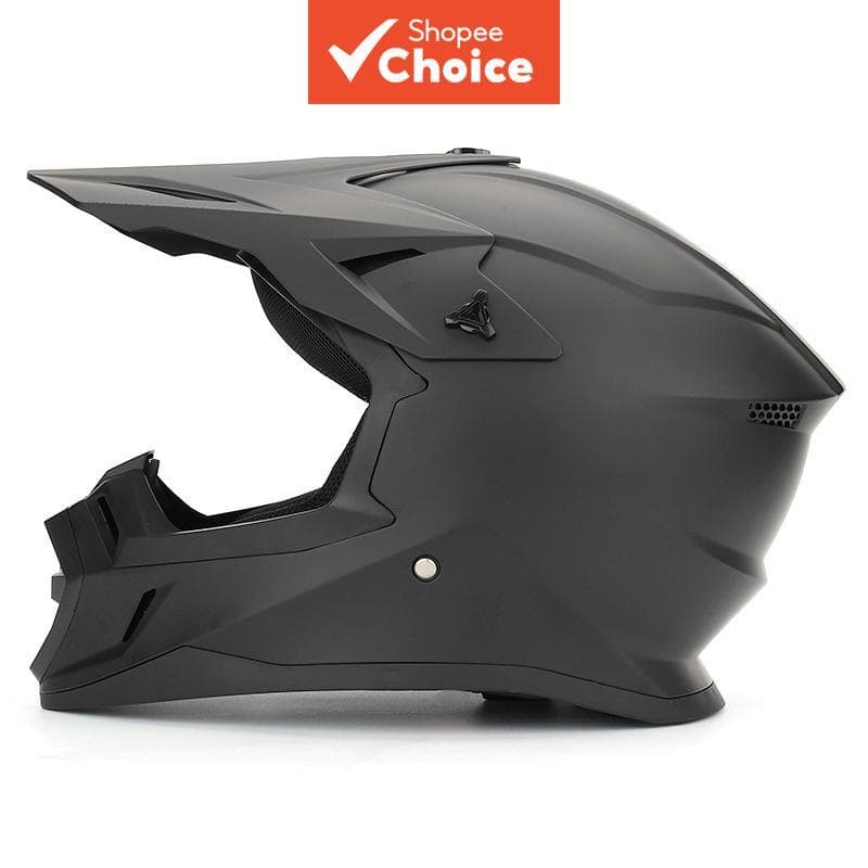 Capacete integral para moto de trilha preto fosco, leve, proteção para montanha e e-bike, unissex