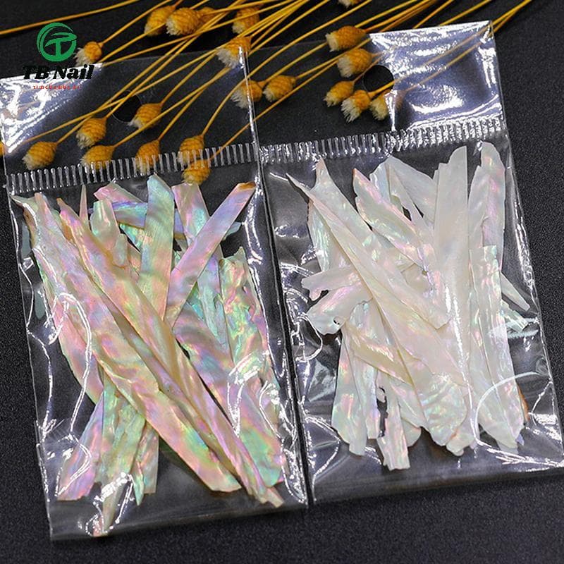 TB-Nail Nails Abalone Slice Art Stiers Glitter Lantejoulas Fragmento 3D Gradiente .