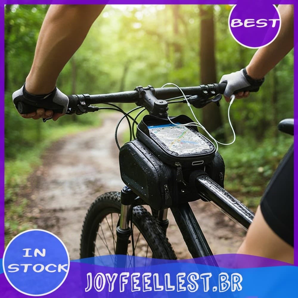 Bolsa Para Guiador De Bicicleta À Prova D'água Com Tela Sensível Ao Toque TPU Viagem Ar Livre