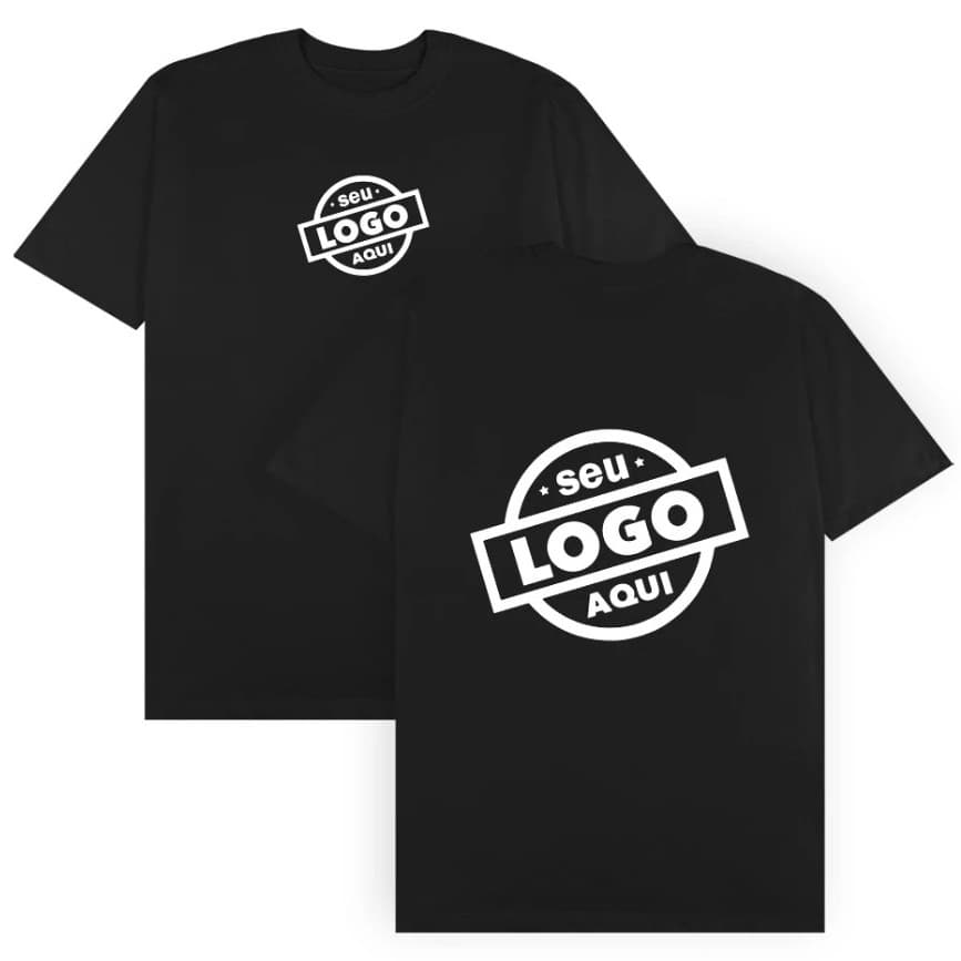 camiseta | uniforme com sua logo personaliza | empresarial 100% algodão