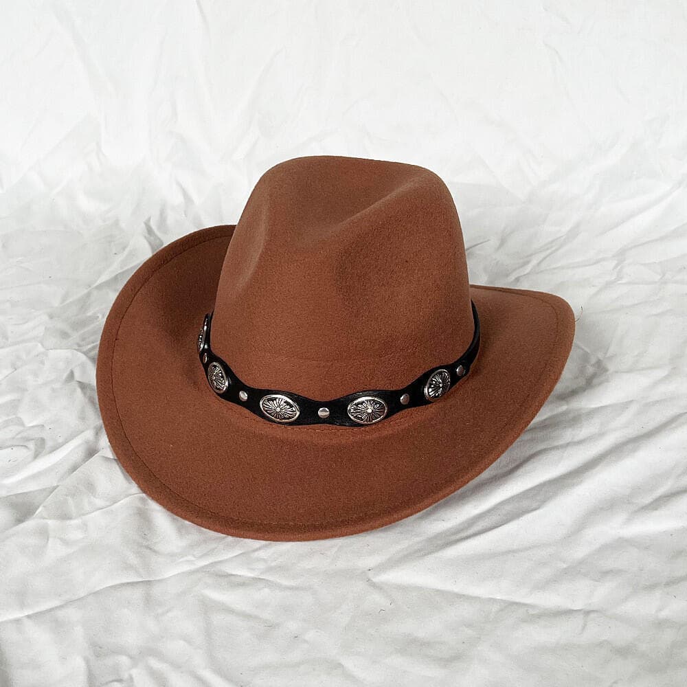 Chapéu de Cowboy Masculino e Feminino, Chapéu de Tecido Macio, Chapéu de Jazz com Aba Enrolada, Chapéu de Praia para Via