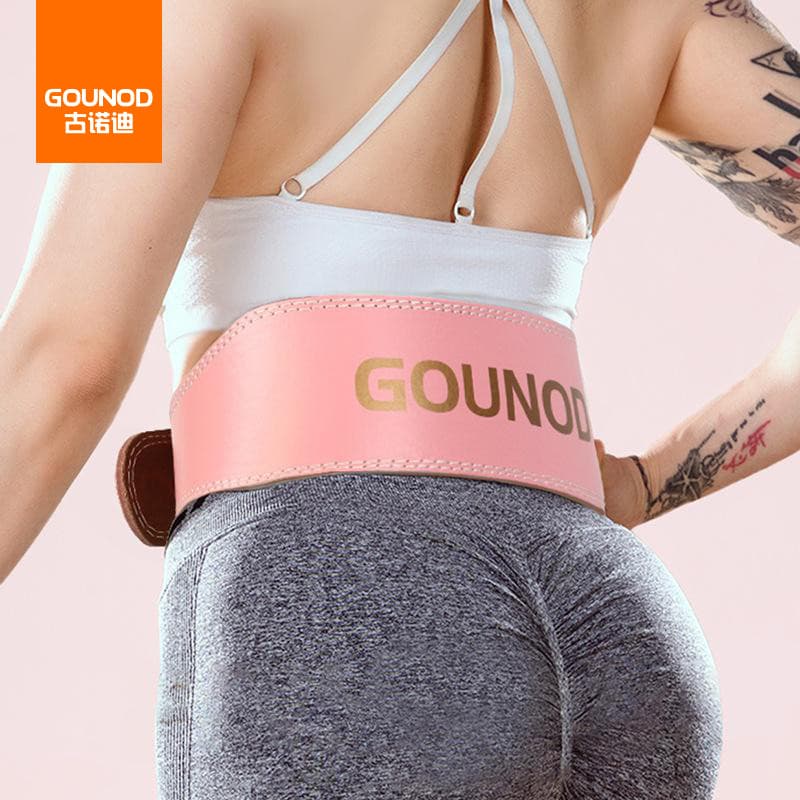Gunodi cinto esportivo masculino feminino Fitness agachamento Deadlift cinto de levantamento de peso cinto de couro PU p