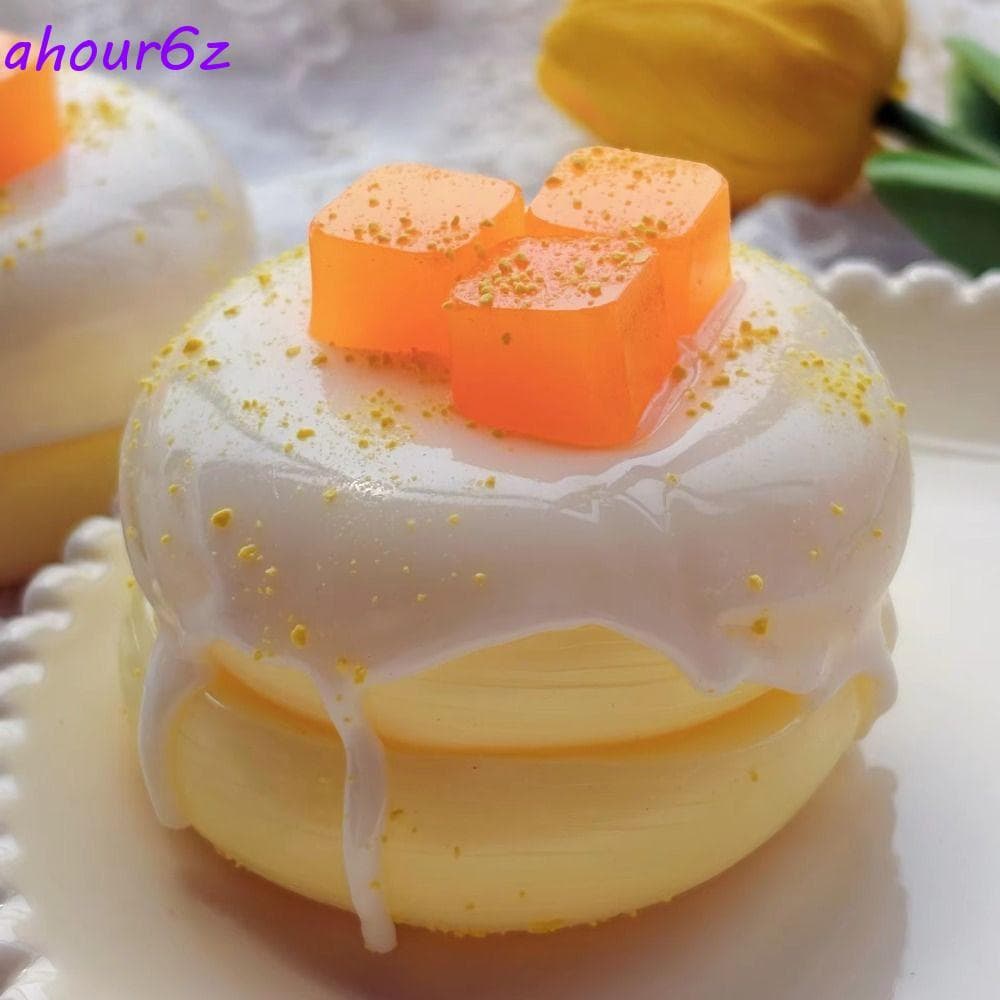 Brinquedo De Apertar Soufflé AHOURZ , Bolo Fofo , Uva Verde , De Chocolate , Design De Simulação