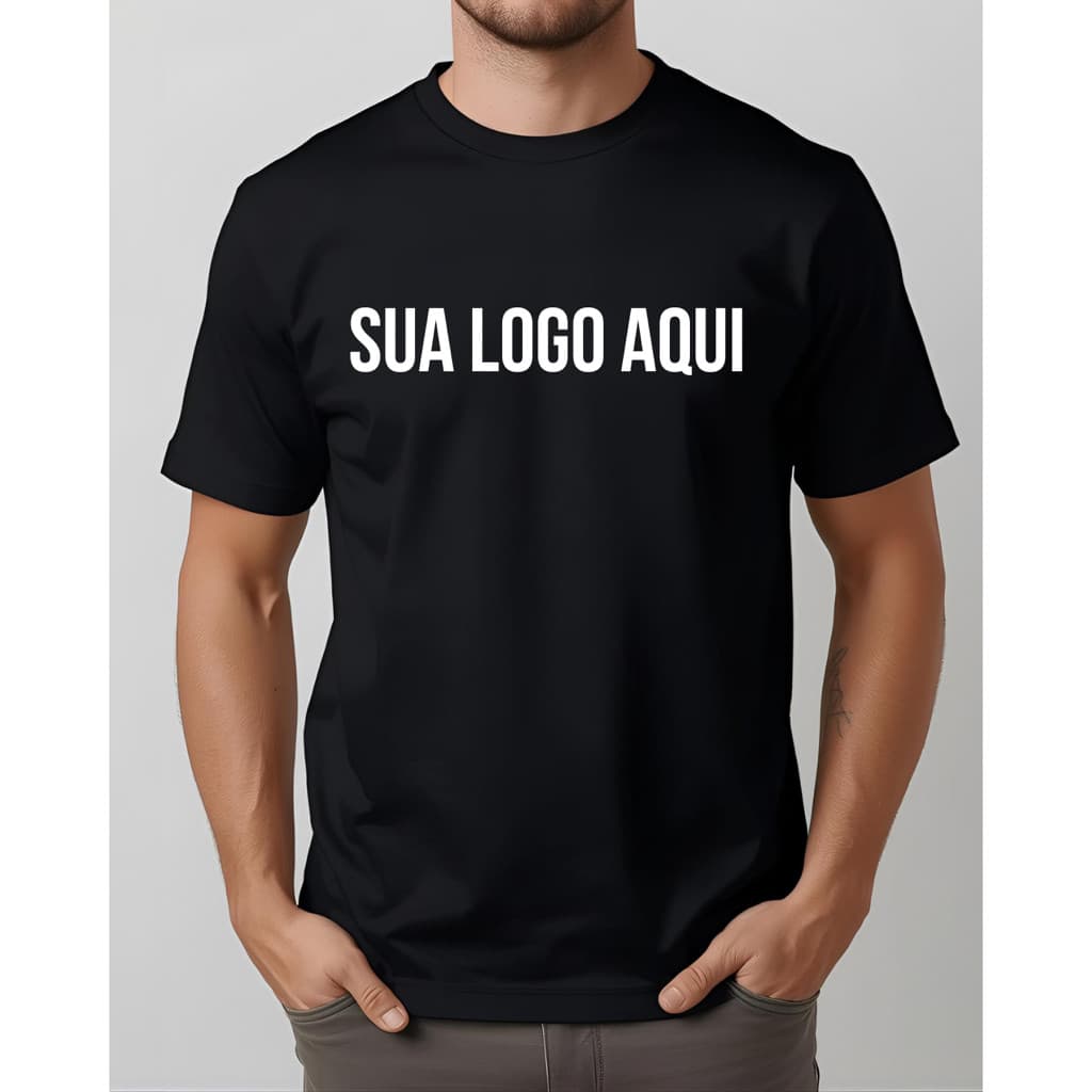 Camiseta Personalizada Com Sua Logo Ou Estampa Preferida Envio Imediato Uniforme Empresa Faculdade