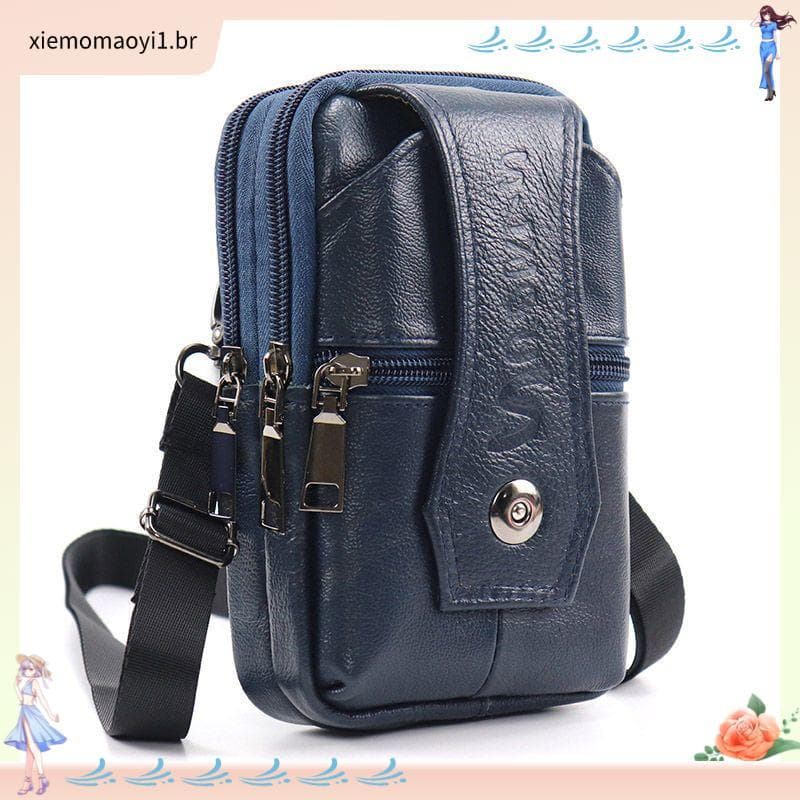 9389 Coleção de pessoas Novo estilo 17-22 cm Bolsa para celular masculina usa cinto Vertical multifuncional bolsa de cin
