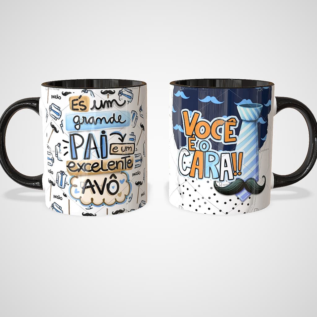 Caneca Personalizada Dia dos Pais | Presente Afetivo para Pai, Padrasto ou Avô