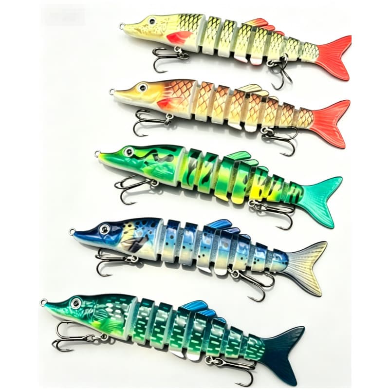 Isca artificial para pesca com isca artificial, com movimento oscilante, imitação de peixe