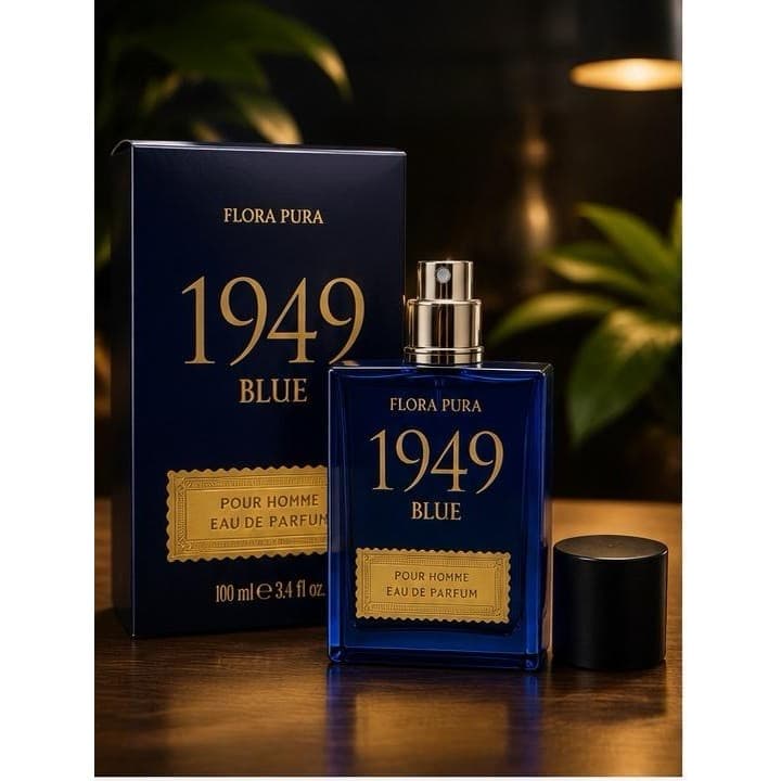 PERFUME 1949 BLUE – FLORA PURA | EAU DE PARFUM | FRAGRÂNCIA MASCULINA | ALTA FIXAÇÃO | 100ML