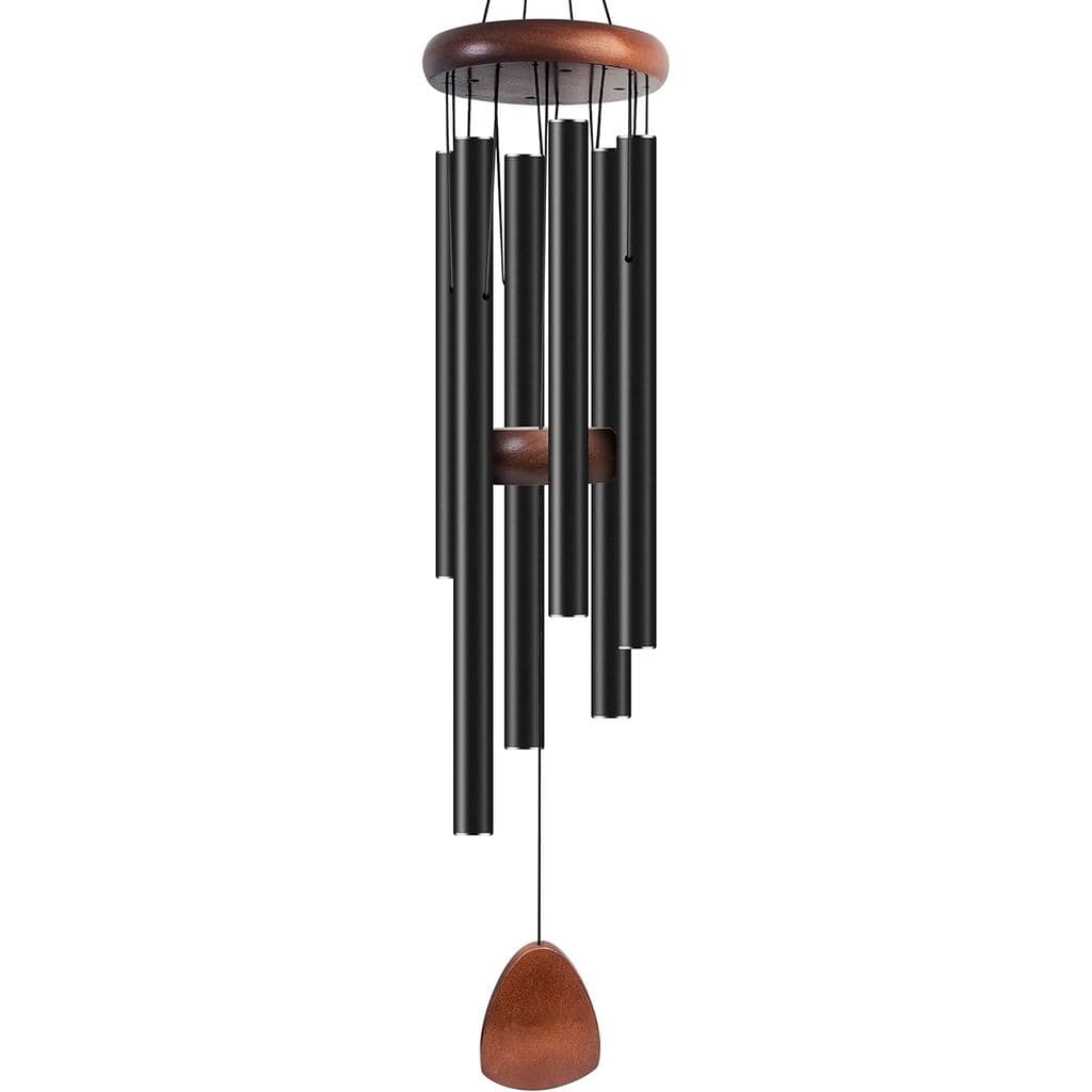 Sinos de Vento Grandes de Alumínio Bursvik de 37" para Criar uma Atmosfera Zen, Adequados para Decoração de Áreas Extern