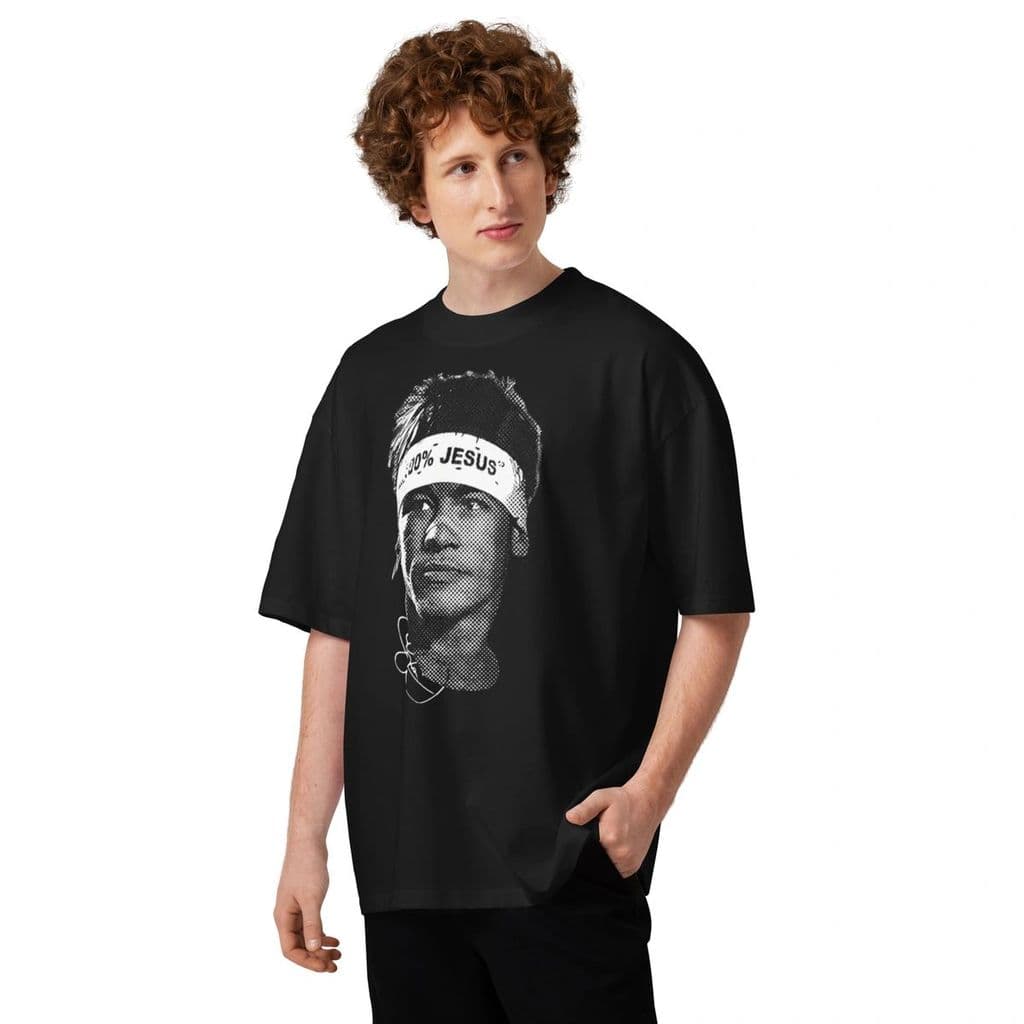 Camiseta Masculina Oversized Neymar 100% Jesus