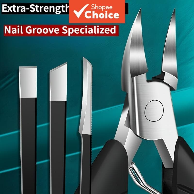 Kit de Cuidado das Unhas dos Pés, Kit Profissional de Cuidado das Unhas dos Pés, Aço Inoxidável, Afiado e Fácil de Usar