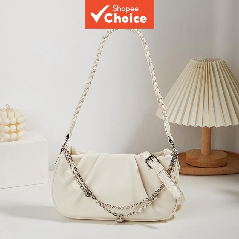Bolsa tiracolo feminina, simples e versátil para o dia a dia, pode ser usada na mão, debaixo do braço ou a tiracolo.