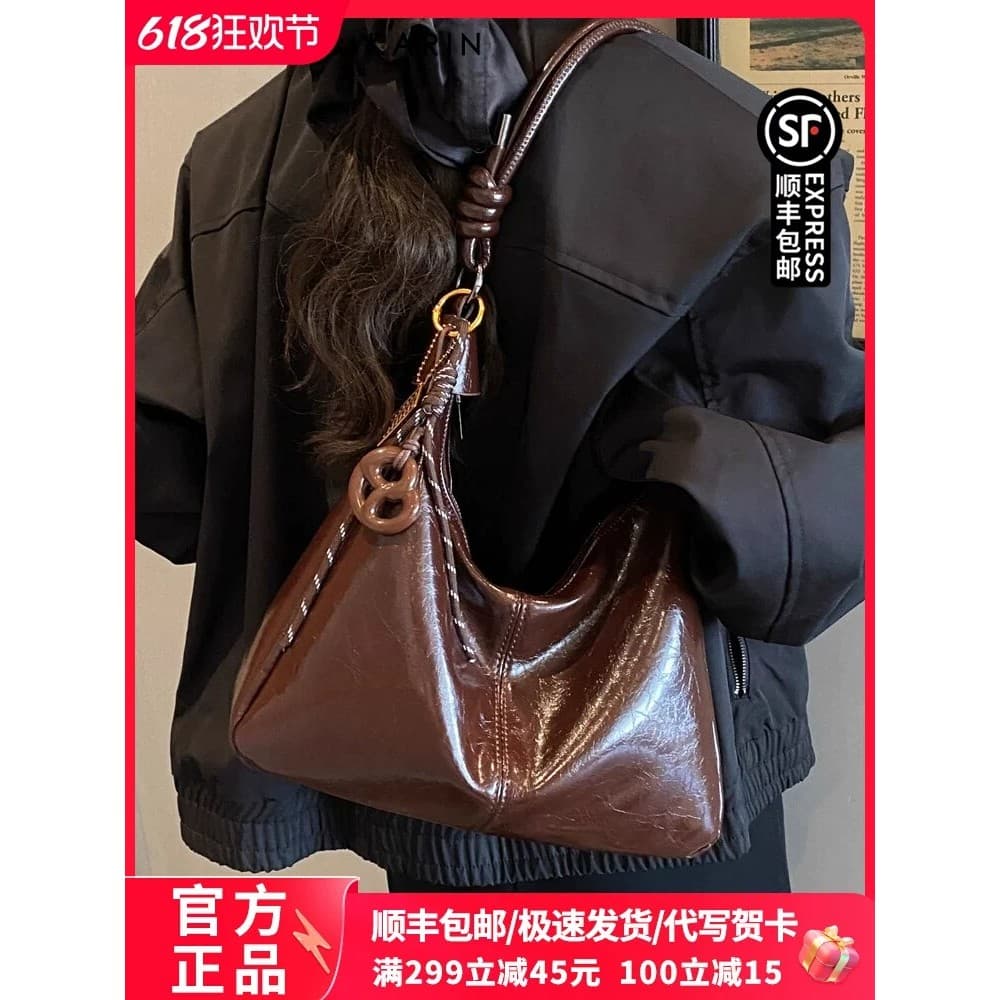 Chasel & Karin Light Luxury Retro Underarm Bag Mulheres 2026 Trendy