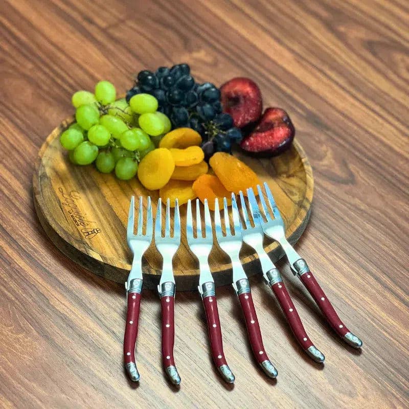 Kit com 6 Garfos para Sobremesa Luxo Laguiole La Maison Kit com 6 Garfos para Sobremesa Luxo Laguiole La Maison - VInho