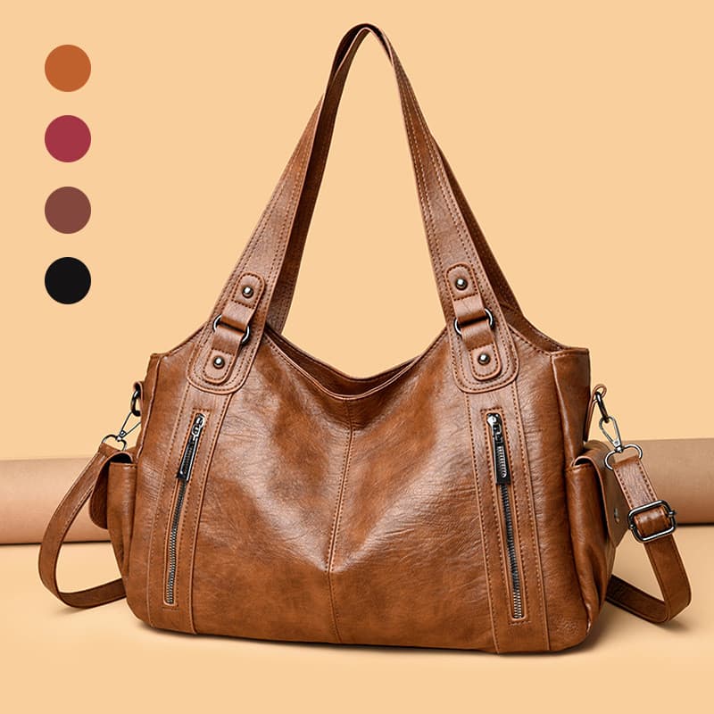 Nova bolsa de ombro para mulheres, bolsa transversal de grande capacidade, bolsa de mão de couro macio de alta qualidade